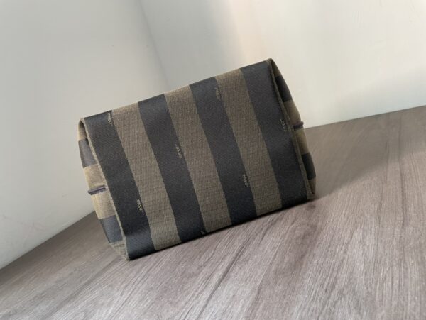 Fendi Vintage Pequin Stripe Canvas Tote Bag - Image 6