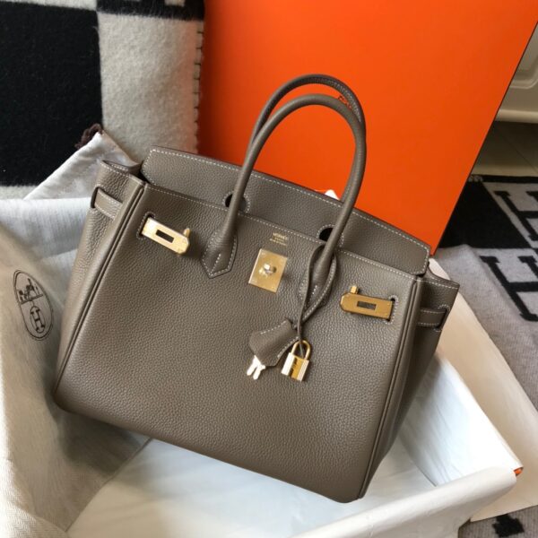 Hermès Birkin 30 - Etoupe Togo Leather with Gold Hardware - Image 2