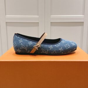 Louis Vuitton Denim Monogram Ballerina Flats