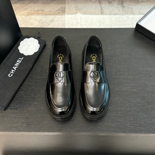 Chanel Classic Loafers - Black Patent Leather