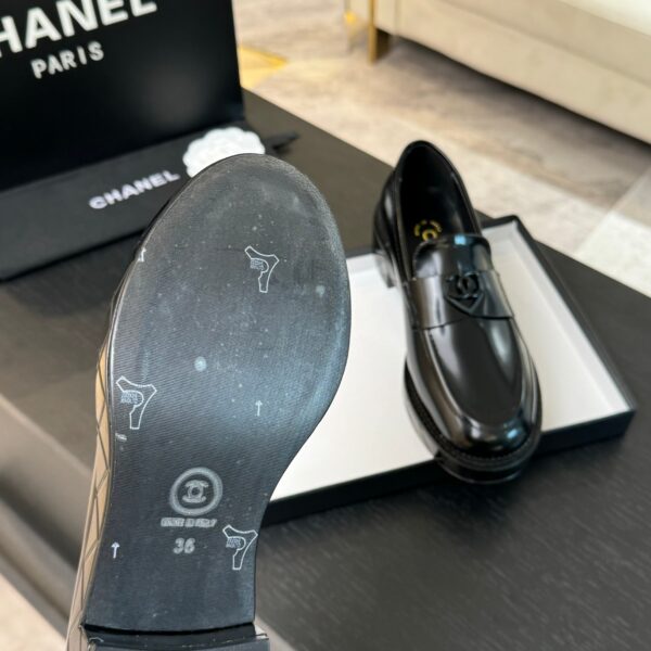 Chanel Classic Loafers - Black Patent Leather - Image 6
