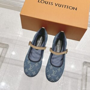 Louis Vuitton Denim Monogram Ballerina Flats