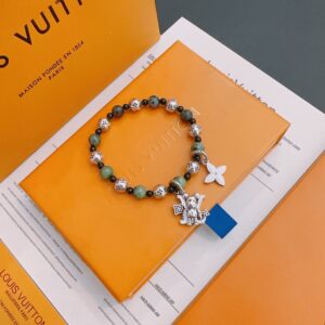 LV Beaded Charm Bracelet