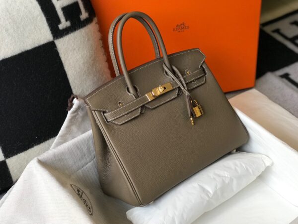 Hermès Birkin 30 - Etoupe Togo Leather with Gold Hardware - Image 6