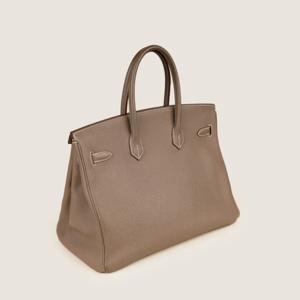 Birkin 35 Etoupe Handbag - Image 4