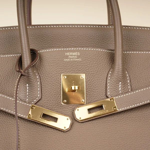 Birkin 35 Etoupe Handbag - Image 8