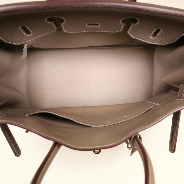 Birkin 35 Etoupe Handbag - Image 13