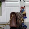 Louis Vuitton Lou Quilted Leather Chain Bag - Dark Brown - Image 3