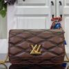 Louis Vuitton Lou Quilted Leather Chain Bag - Dark Brown