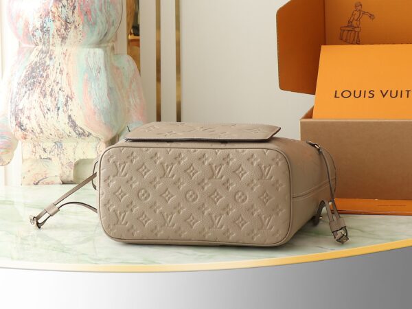 Louis Vuitton Neverfull MM Tote - Monogram Empreinte Leather in Taupe - Image 4