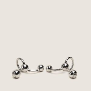 Force Ball Earrings Sterling Silver