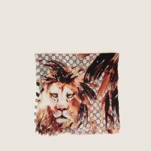 GG Lion Cashmere Shawl