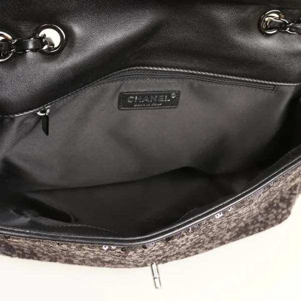 Jumbo Sequin Flap Bag - Image 10