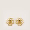 Oversized Vintage CC Clips Earrings - Image 4