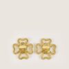 Oversized Vintage CC Clips Earrings
