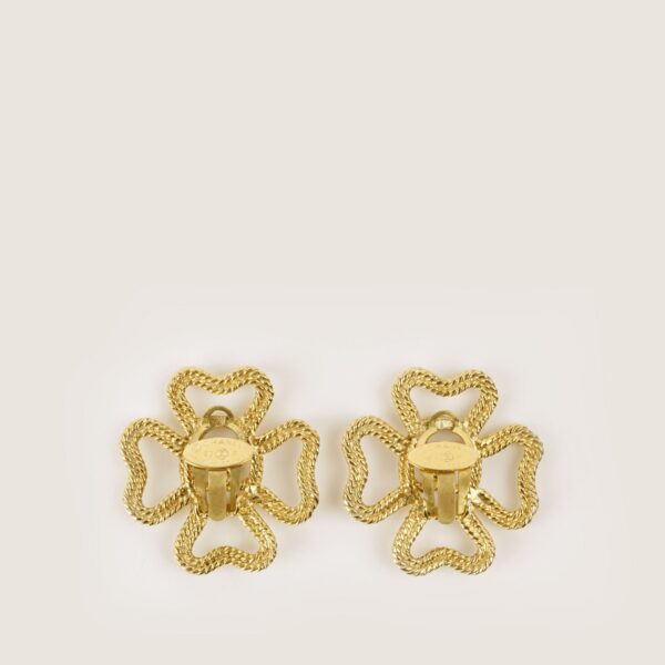 Oversized Vintage CC Clips Earrings