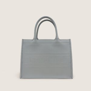 Medium Leather Book Tote