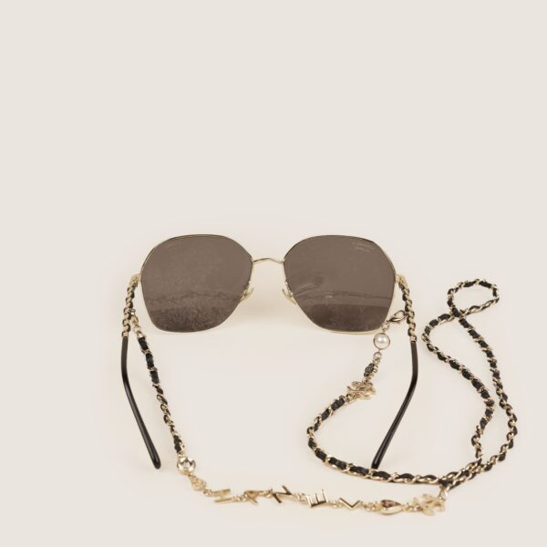 Round Chain Sunglasses - Image 2