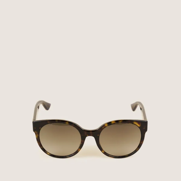 Round WEB-Stripe Sunglasses