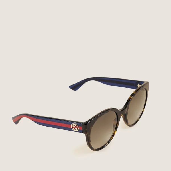 Round WEB-Stripe Sunglasses - Image 2
