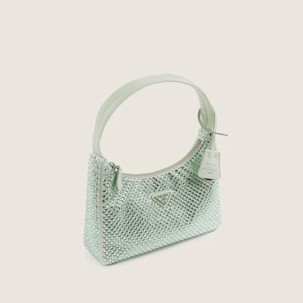 Satin Bag with Crystals - Image 3