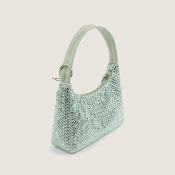 Satin Bag with Crystals - Image 2