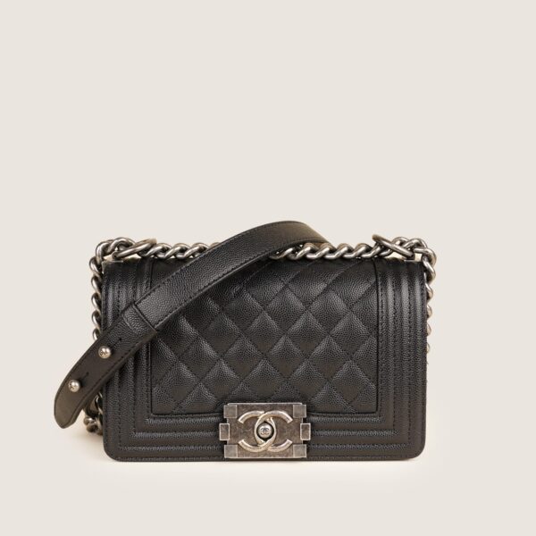 Small Boy Caviar Flap Bag