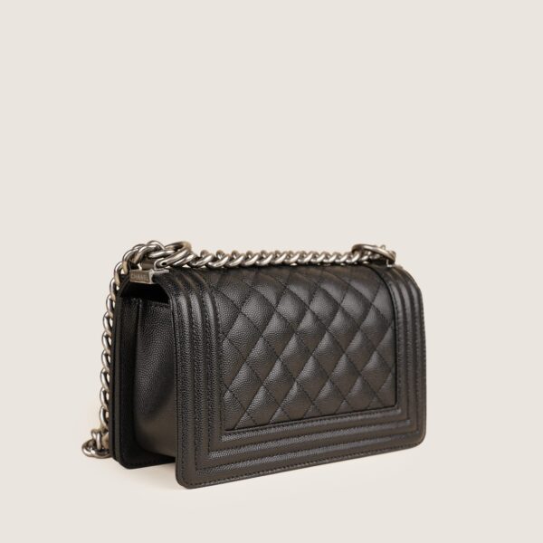 Small Boy Caviar Flap Bag - Image 2
