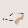 Dior Homme Goldtone Aviator Sunglasses – Warm Bronze Lenses - Image 3