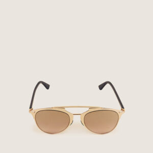 Dior Homme Goldtone Aviator Sunglasses – Warm Bronze Lenses