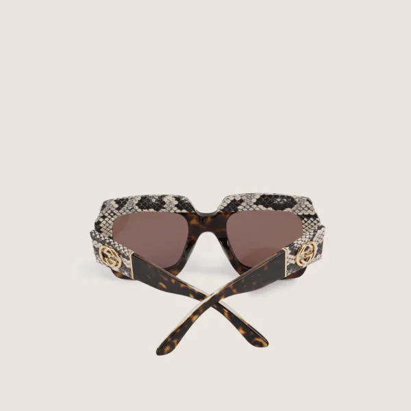 Python Trim Square Sunglasses - Image 3