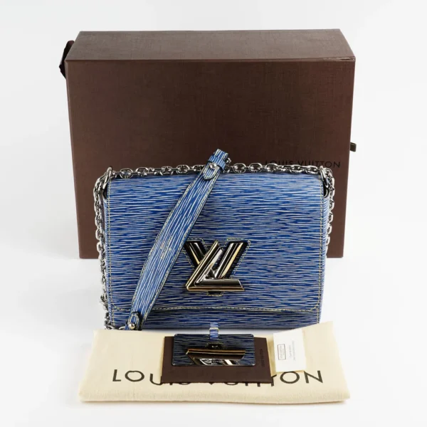 Louis Vuitton Twist MM Bag – Epi Leather in Blue - Image 8